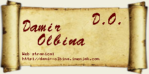 Damir Olbina vizit kartica